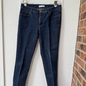 Loft Blue Denim Curvy Straight Jeans. Women's 29/8